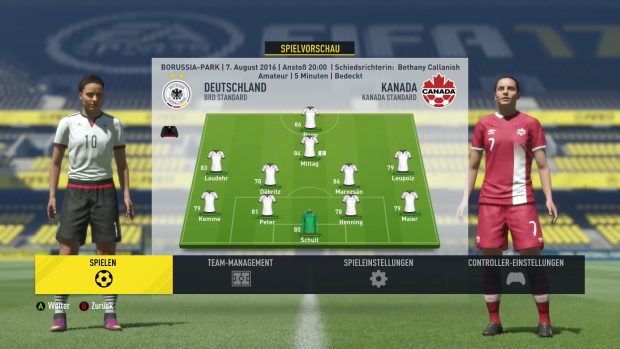 Die Xbox-One-Version von Fifa 17 (Screenshot: Golem.de)